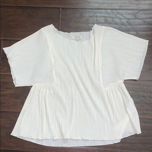 Madewell pleated blouse